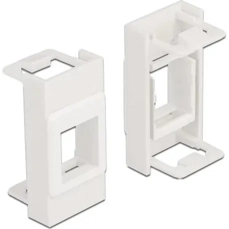 DeLOCK Easy 45 Module Keystone Holder, hvid, 22.5 x 45 mm