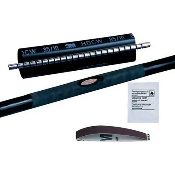 3M Reparationsmuffe med lynlås 55/15mm - 250mm Sort