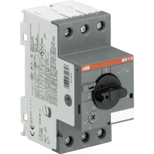 ABB Motorværn MS116, 400V, 4-6,3A, Håndbetjent