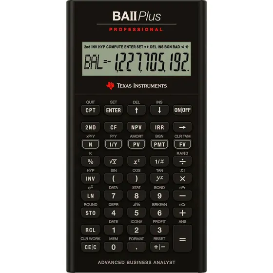 Texas Instruments BA II Plus Pro Finansiel Lommeregner