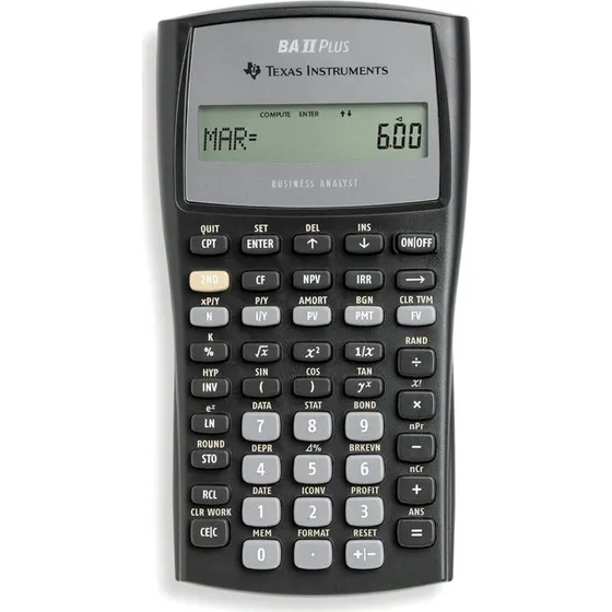 Texas Instruments BA II Plus Finansiel Lommeregner