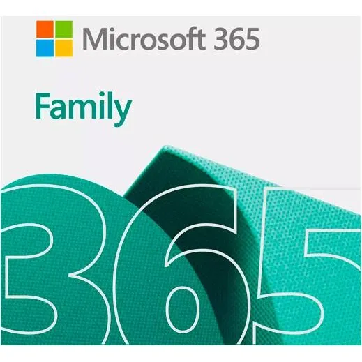 Microsoft 365 Family - 1 års licens til 6 brugere (Windows/Mac)