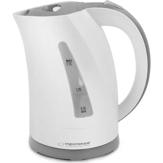 Esperanza EKK022 Elkedel - 1,7L, 2200W - Hvid/Grå