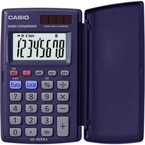 Casio HS-8VERA Finansiel Lommeregner, Blå