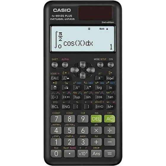Casio fx-991ES Plus 2 Videnskabelig Lommeregner, Sort