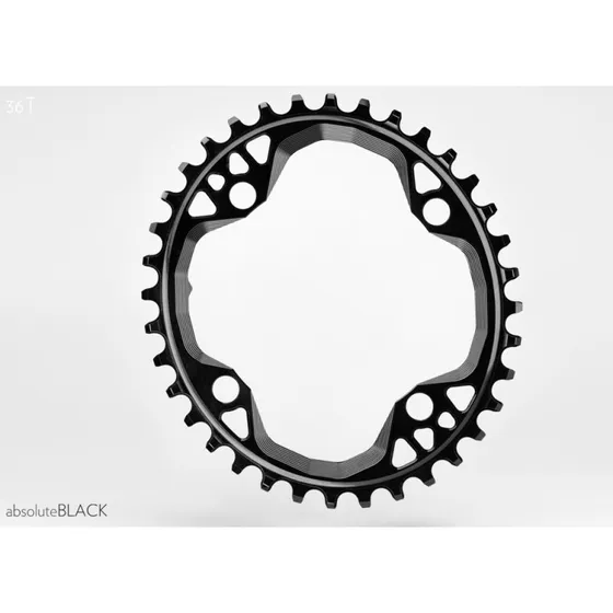 absoluteBLACK Oval klinge 36T Ø104 - Sort