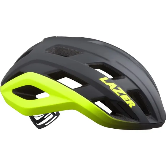 Lazer Strada Kineticore Cykelhjelm - Grå/Gul