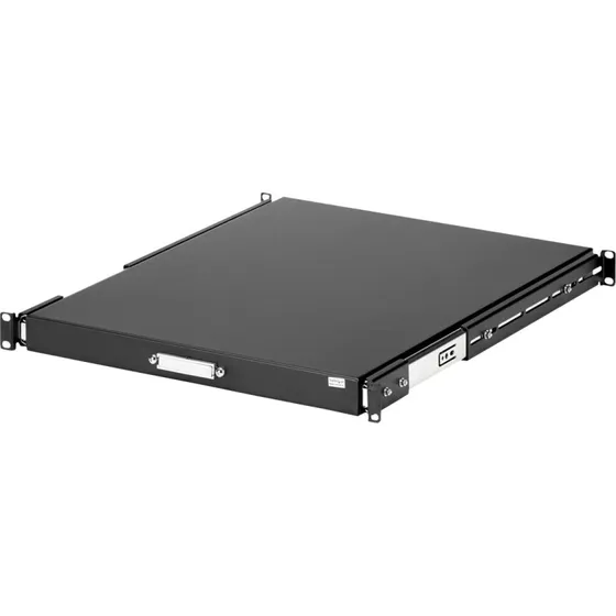 StarTech.com 1U Skyvehylde til Rack - 22" Dyb, Sort