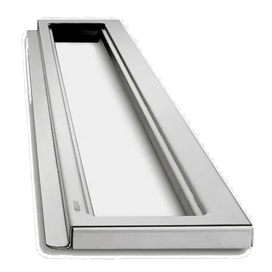 Unidrain Classicline Ramme Væg 1000 mm - Børstet stål