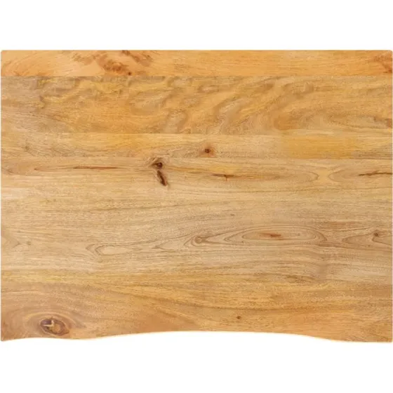 vidaXL bordplade i massivt mangotræ, 70x60x2,5 cm, naturlig kant