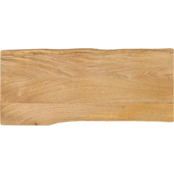 vidaXL bordplade i massivt mangotræ 90x40x2,5 cm med naturlig kant