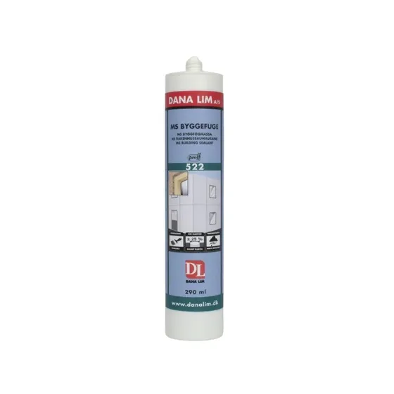 Dana Lim Sealflex Hybrid 522 Byggefuge Sort 290 ml
