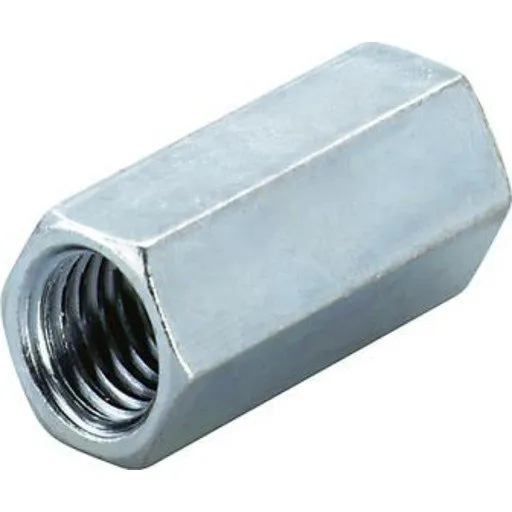 10mm elforzinket forbindelsesmøtrik - M10x30 mm