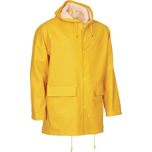 Elka Outdoor regnjakke PU/PVC, gul, str. 5XL