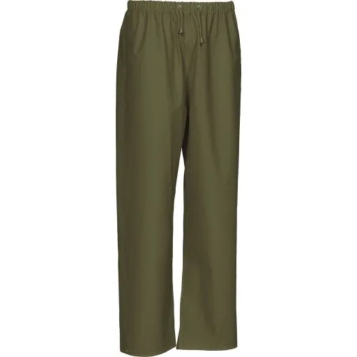 Elka Outdoor regnbukser PU/PVC, olivengrøn, str. M