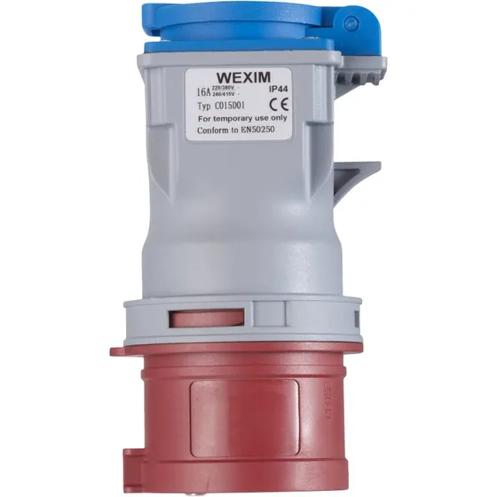 Adaptor CEE 400V/16A til DK 230V/16A med jord
