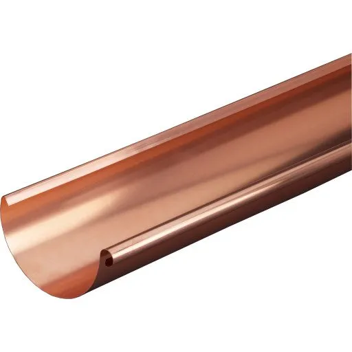 VMzinc halvrund tagrende nr. 12, 333 mm, 3 meter, kobber