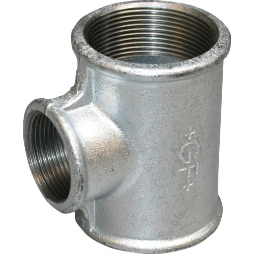 Galvaniseret tee 1" x 1/2" x 1"