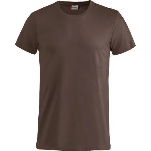 Clique Basic t-shirt, mørkebrun, str. 3XL
