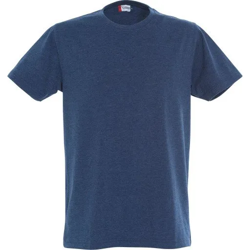 Clique New Classic T-shirt, blå meleret, XL
