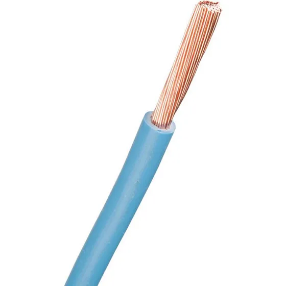 Nexans H07V2-K Monteringsledning 1x6 mm² Lyseblå 100 m