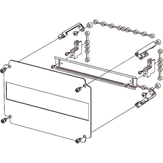 FIBOX Din-skinne Indsats JD-1 - 1x12M til EK/SOLID kasse