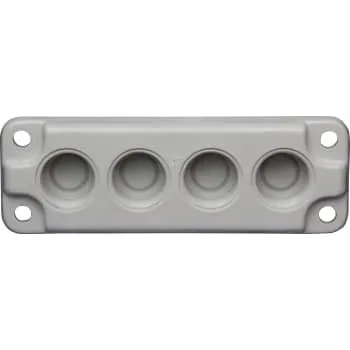 Fibox Flange MB100149-PM/OEZXB 2, 4xPG16 Gevindflange