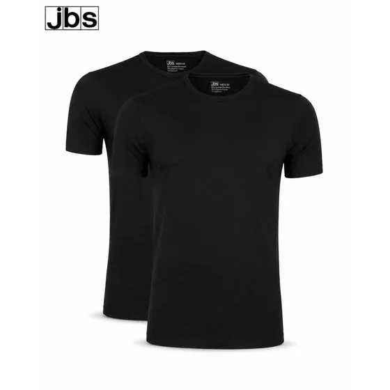 JBS 2-pak Bambus T-shirt med Rund hals, Sort