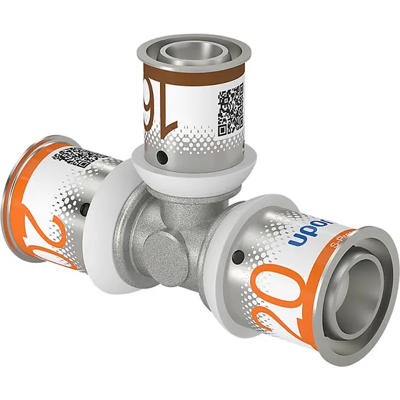 Uponor S-Press PLUS T-stykke 20 x 16 x 20 mm