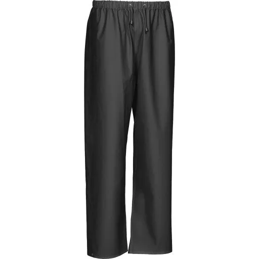 Elka Outdoor regnbukser PU/PVC, sort, str. S