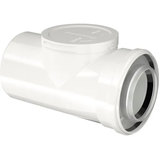 Bosch 80/125 mm balanceret aftræksrør med inspektion