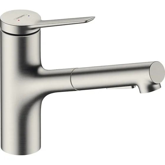 hansgrohe Zesis M33 køkkenarmatur med udtrækstud, Steel-optik