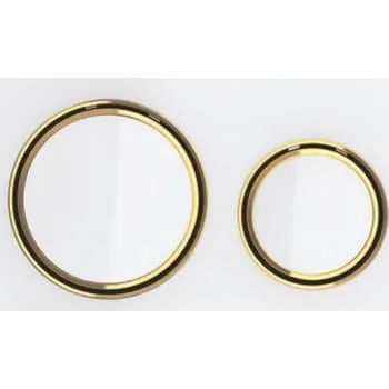 Geberit Sigma 50 Round betjeningsplade, hvidt glas/messing