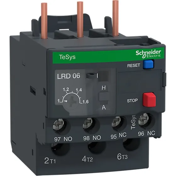 Schneider Electric TeSys LRD06 Termorelæ 1-1,7A