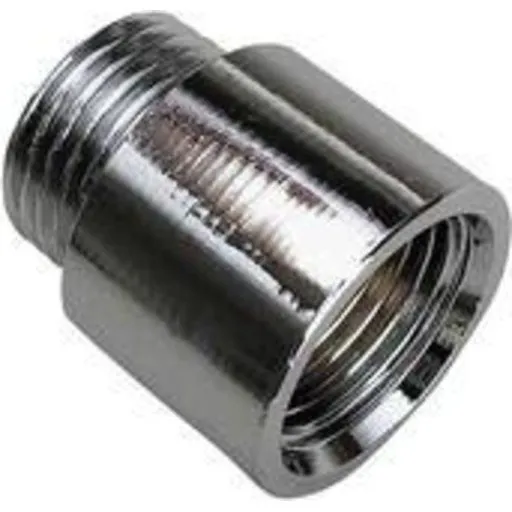 Forkromet haneforlænger, 3/8" - 100 mm