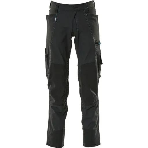 Mascot Advanced arbejdsbukser med stretch, sort, str. 90C47