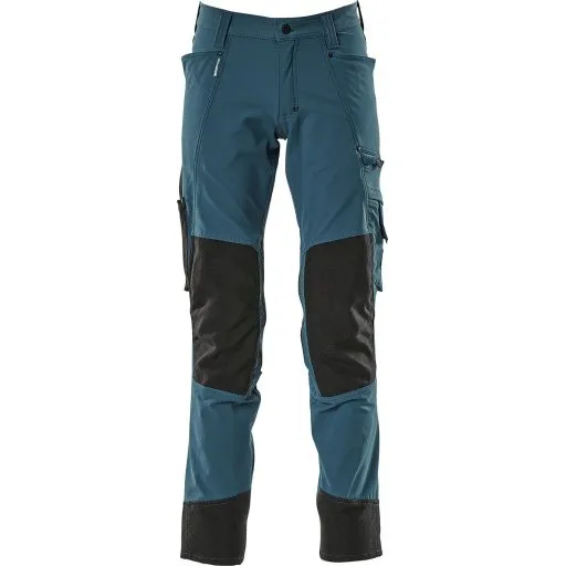 Mascot Advanced arbejdsbukser med stretch, petroleumsblå, str. 76C51