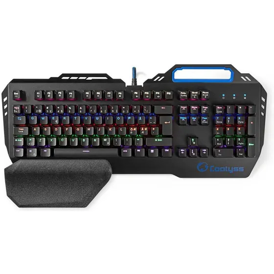 Nedis GKBD400BKND Mekanisk RGB gamingtastatur – Nordisk USB (sort)