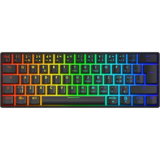 Deltaco DK470 60% ISO Hotswap mekanisk gamingtastatur – sort