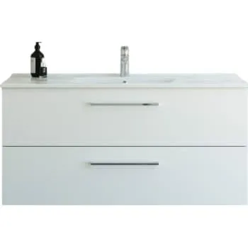Dansani Mido+ møbelpakke 121 cm med Amber vask, mat hvid