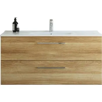 Dansani Mido+ møbelpakke 121 cm, varm eg med Amber vask