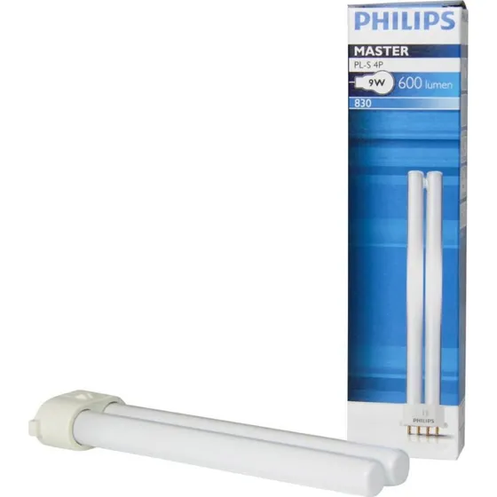 Philips MASTER PL-S 9W 840 Kold hvid 4-pin 2G7