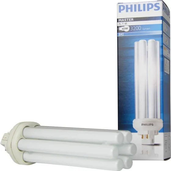 Philips MASTER PL-T 42W 840 Kold hvid 4-pin kompaktlysstofrør