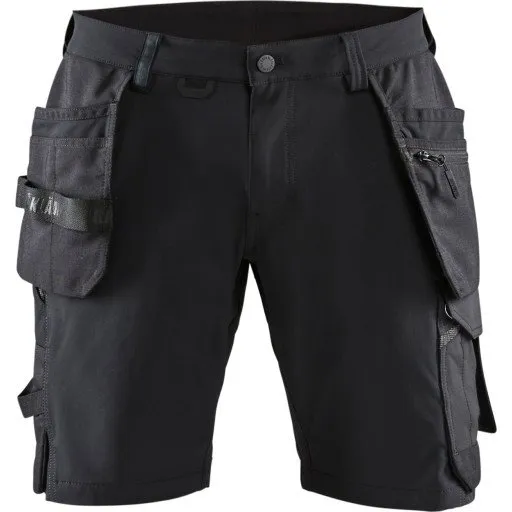 Blåkläder 1520 Håndværkershorts, 4-vejs stretch, Sort/Grå, C44