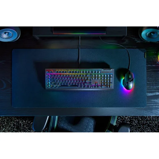 Razer BlackWidow V4 X Mekanisk Tastatur DE – Green, Sort