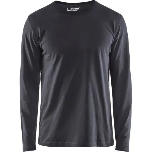 Blåkläder 35001 Langærmet T-shirt, Grå, Str. M