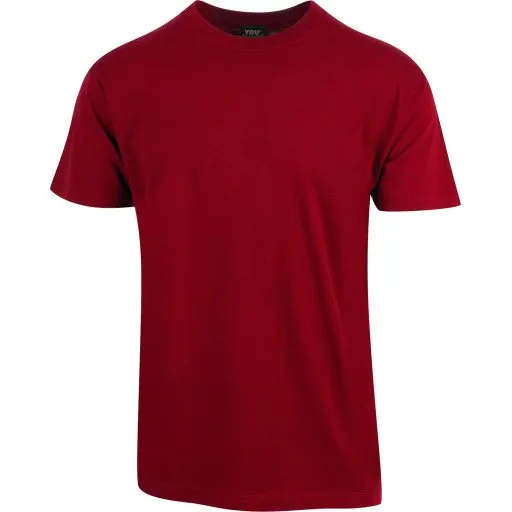 YOU Classic t-shirt, mørkerød, str. XS