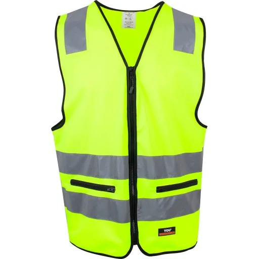 YOU Holmsund refleksvest, hi-vis gul, str. XL