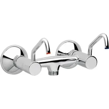 Børma Standard Handi brusearmatur, 2-grebs, krom