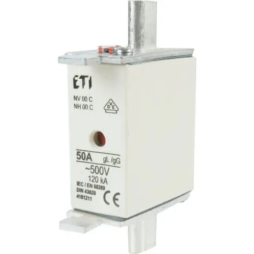 ETI NH 00 Knivsikring 63A 500V gL/gG